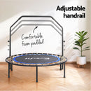Everfit 48inch Round Fitness Trampoline Rebounder Adjustable Handrail Blue-5