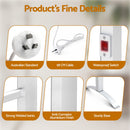 Devanti Electric Heated Towel Rail Rack 6 Bars Freestanding Clothes Dry Warmer-4