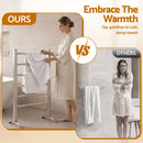 Devanti Electric Heated Towel Rail Rack 6 Bars with Timer Clothes Dry Warmer-3