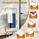 Devanti Electric Heated Towel Rail Rack 5 Bars Freestanding Clothes Dry Warmer-4