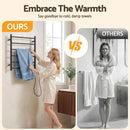 Devanti Electric Heated Towel Rail Rack 5 Bars Wall Mounted Clothes Dry Warmer-3