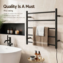 Devanti Electric Heated Towel Rail Rack 5 Bars Wall Mounted Clothes Dry Warmer-5