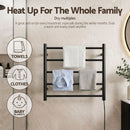 Devanti Electric Heated Towel Rail Rack 5 Bars Wall Mounted Clothes Dry Warmer-6