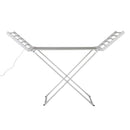 Devanti Electric Heated Towel Rail Rack 18 Bars Freestanding Clothes Dry Warmer-1