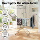 Devanti Electric Heated Towel Rail Rack 18 Bars Freestanding Clothes Dry Warmer-6