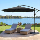 Instahut 3m Outdoor Umbrella Cantilever Beach Garden Patio Black-1