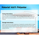 Instahut 3m Outdoor Umbrella Cantilever Beach Garden Patio Charcoal-6