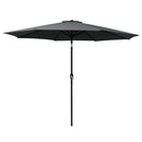 Instahut 3m Outdoor Umbrella Beach Pole Garden Patio Tilt Black-1