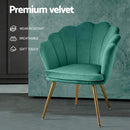 Artiss Armchair Velvet Green Callista-6