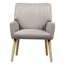 Artiss Armchair Fabric Beige Sebastini-3