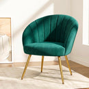 Artiss Armchair Velvet Green Eloise-1
