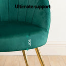 Artiss Armchair Velvet Green Eloise-7