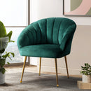 Artiss Armchair Velvet Green Eloise-7