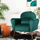 Artiss Armchair Green Velvet Caroline-7