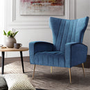 Artiss Armchair Navy Velvet Kate-8