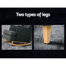 Artiss Rocking Chair Armchair Linen Fabric Charcoal Gaia-4