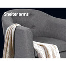 Artiss Armchair Tub Chair Grey Adora-7