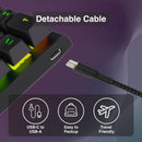 Laser Gaming Mini Mechanical Keyboard Black-5