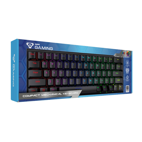 Laser Gaming Mini Mechanical Keyboard Black