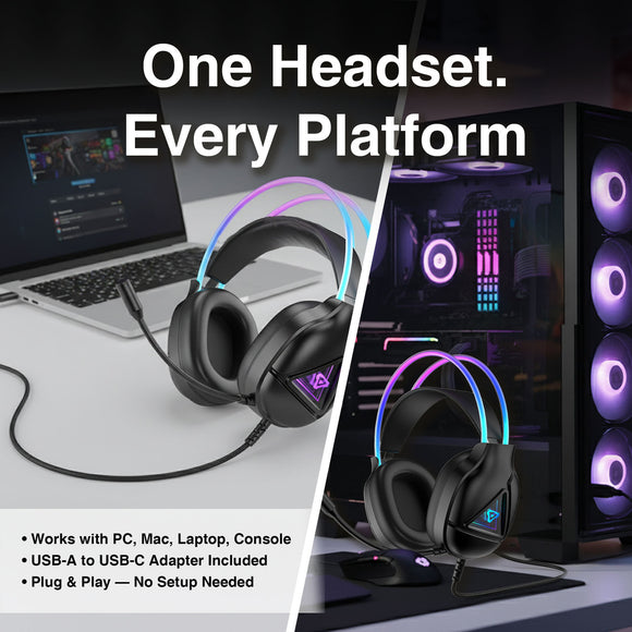 Laser RGB Infinity Wired Gaming Headphones