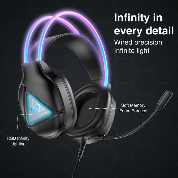 Laser RGB Infinity Wired Gaming Headphones