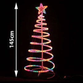 Samland Led 145cm Rope Light Christmas Tree & Star Motif Xmas New - 0