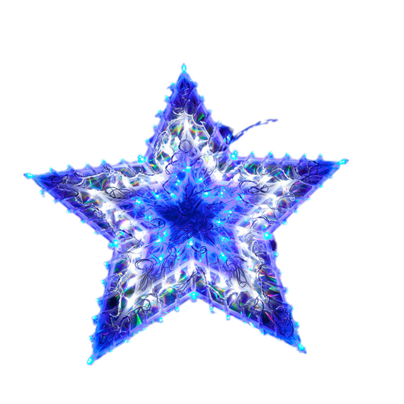 Samland 120 Led Blue/White Star Christmas Light