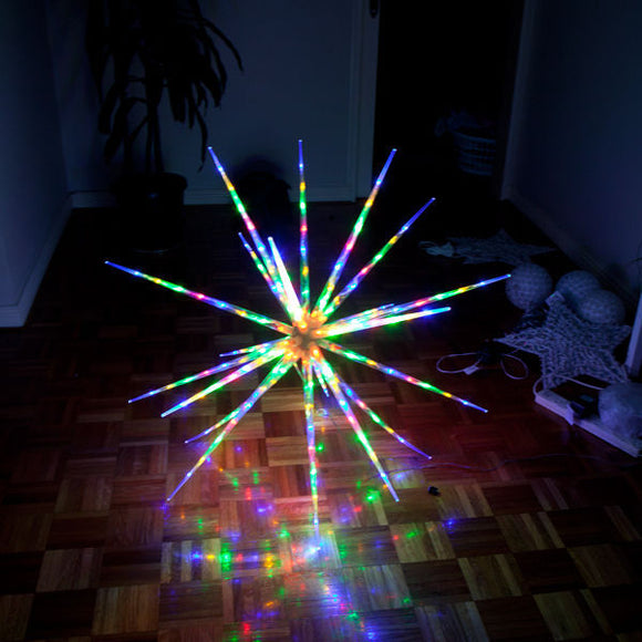 Samland 160 Led Blast Ice Star Ball Christmas Light Decoration Multi Colour Rgby