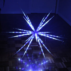 Samland 160 LED Blast Ice Star Ball Christmas Light Decoration in Blue & White