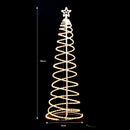 Samland Led 185cm Spiral Rope Light Christmas Tree Star Motif Warm White-2