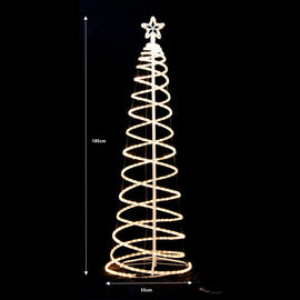 Samland Led 185cm Spiral Rope Light Christmas Tree Star Motif Warm White - 0