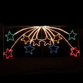 Samland Led Animated 10 Stars Motif Rope Light for Christmas 2.2m