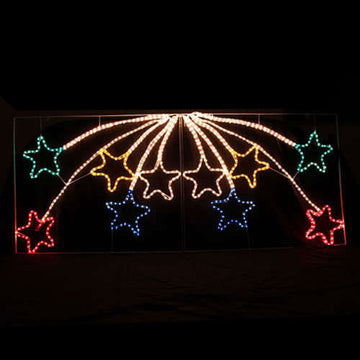 Samland Led Animated 10 Stars Motif Rope Light for Christmas 2.2m