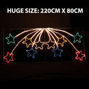 Samland Led Animated 10 Stars Motif Rope Light for Christmas 2.2m-2