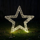 Samland 3D Frame Led Star Warm White for Christmas Decoration - 3DStar_L-2