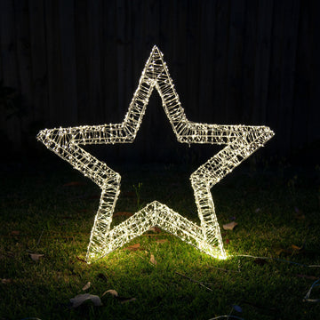 Samland 3d Frame Led Star Warm White For Christmas Decoration - 3DStar_M - 0