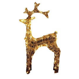 Samland Large Led Stag Reindeer for Christmas Decoration 110cm Height - 0