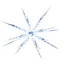 Samland 160 Led Blast Ice Star Ball Christmas Light Decoration White-2