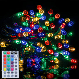 Samland 50m 500 Led Dynamic Colour Changing Fairy Light With Remote Control