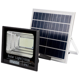 Samland 297 Led Solar Flood Light Outdoor with Remote Control 100W Cold White - 0