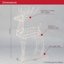 Samland Led Warm White Copper Wired 3d Standing Reindeer For Christmas Decoration-4