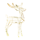 Samland Led Warm White Copper Wired 3d Standing Reindeer For Christmas Decoration-5