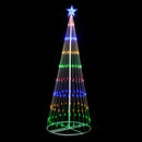 Samland Circling Led Light Christmas Tree With Star [Height: 163cm]-1