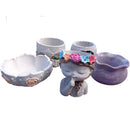 Mixed, hand-made succulent planters x 5-5