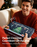 Advent Calendar 2025 Adult Men 24 Days of Christmas Cotton Socks US 7-13 Fun Christmas Sock Advent Calendar for Men Funny Gifts for Dad Boyfriend Husband Brother Random Socks Gift Box-6