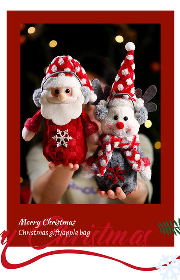 Christmas gift bag,Three-piece Apple Bag for Christmas Eve - 0