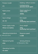 380ml touchless sensor automatic soap dispenser - wall-mounted, rechargeable lithium battery, USB charging, modern black design, suitable for bathroom and kitchen, bathroom soap dispenser | modern soap dispenser | touchless soap dispenser-8