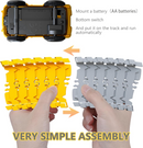 343 track-building sets, track-course - STEM learning toys, construction vehicles (concrete mixers, dump trucks), Track-birthday/Christmas gifts for boys - Developing motor skills and creativity - Compatible with the major-6