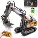 Mini Excavator Toy with Remote & App Control, High-Tech 11-Channel Alloy & Plastic Engineering Vehicle, Fun Toy for Men, Perfect Gift for Kids.-2