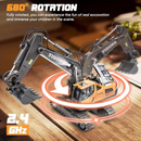 Mini Excavator Toy with Remote & App Control, High-Tech 11-Channel Alloy & Plastic Engineering Vehicle, Fun Toy for Men, Perfect Gift for Kids.-3